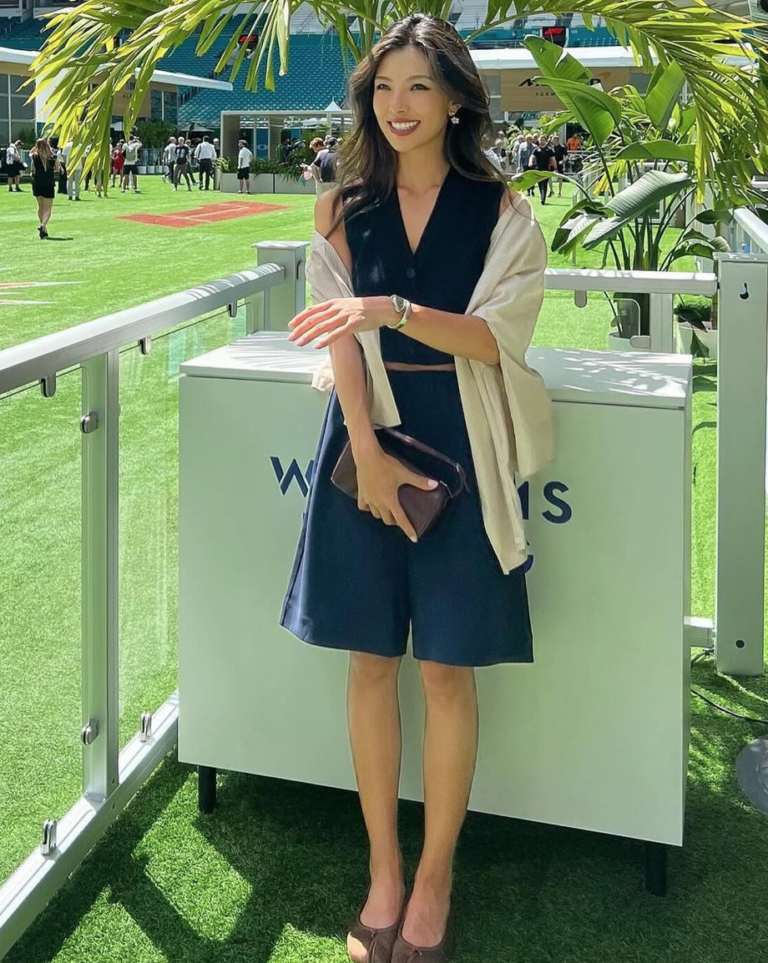 Lily He’s Effortless Style at the 2024 Miami Grand Prix