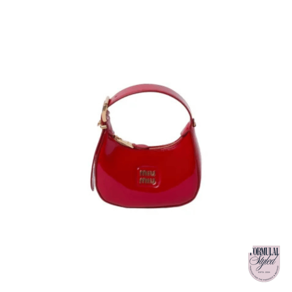 Miu Miu 'Crescent Hobo' Red Handbag