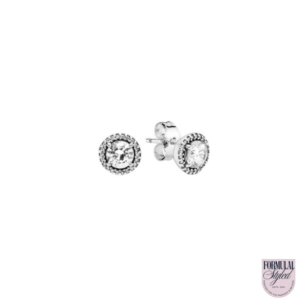 Pandora 'Round Sparkle' Stud Earrings