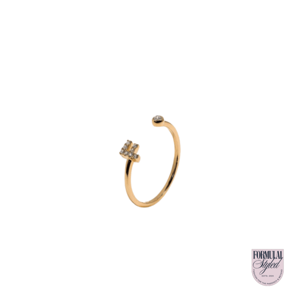 Julieta Joias 'Letter F' Ring