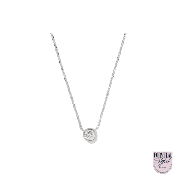 Quince '14K Gold Diamond' Bezel Necklace