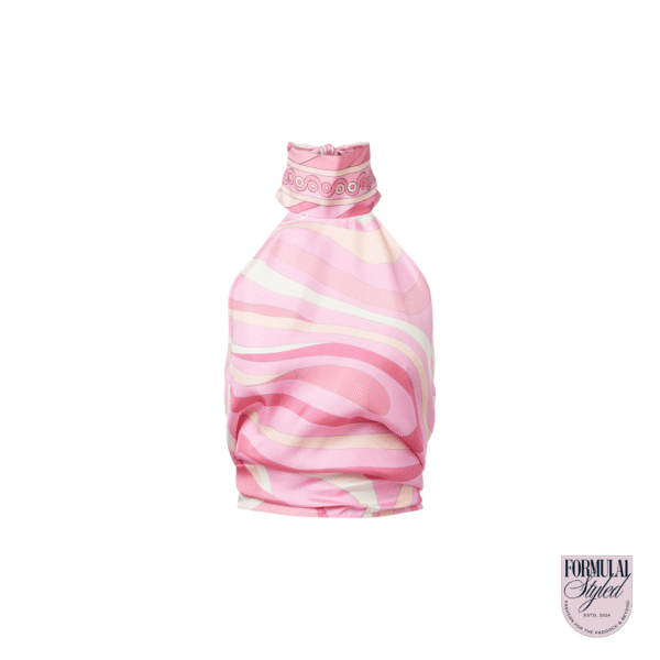 Emilio Pucci 'Marmo' Halter Top