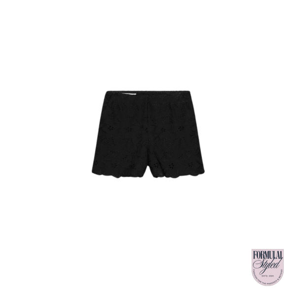 Zara 'Perforated Embroidered' Shorts