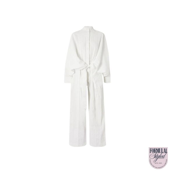 Ferragamo 'Belted Crinkled' Jumpsuit