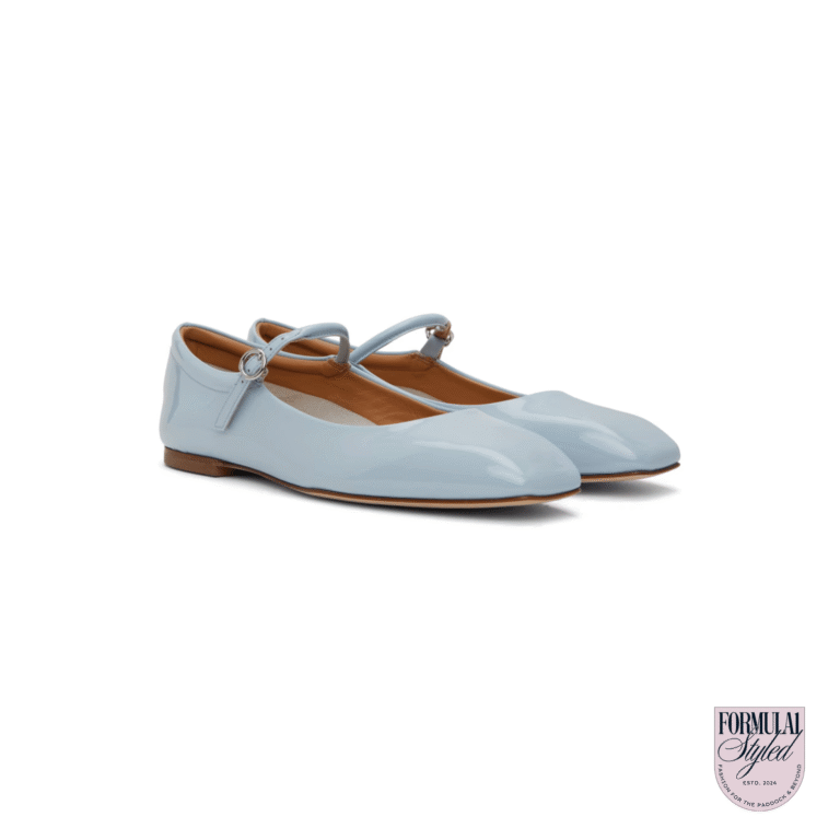 Aeyde ‘Uma’ Ballerina Flats in Blue