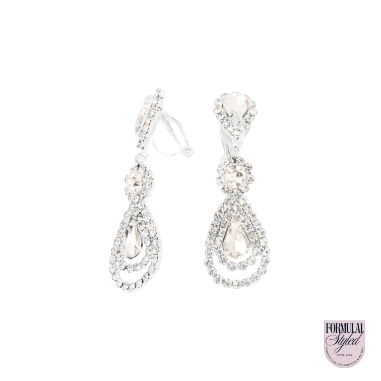 Claire’s ‘Silver 2″ Teardrop’ Earrings