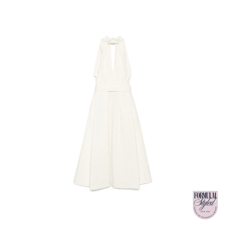 Elie Saab ‘Embroidered’ Midi Dress