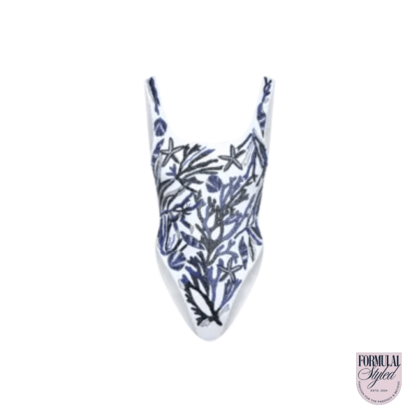 Oceanus 'Eleanor Hand Beaded' Swimsuit