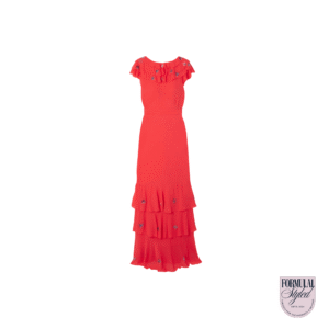RIXO 'Rio Ruffled' Maxi Dress