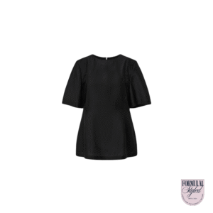 Amomento 'Silky Oversized' Half-Sleeve Shirt