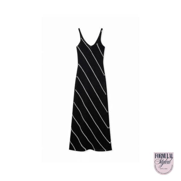 NA'KD 'Striped Crochet' Dress