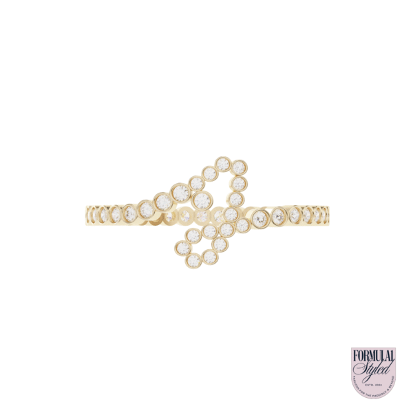 ByLucia 'Signature Pavé Initial' Ring