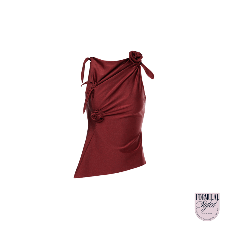 Coperni ‘Floral-Appliqué’ Asymmetric Top