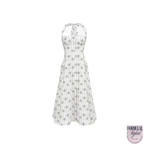 House of CB 'Claudia Cream Daisy' Dress