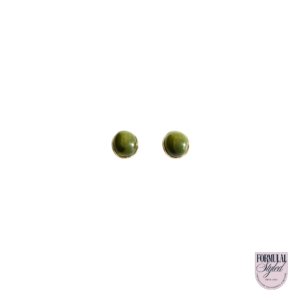 Mango Round Resin Earrings