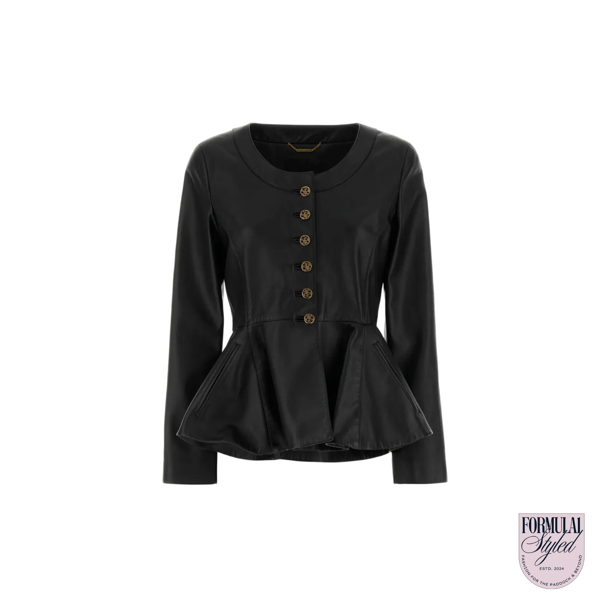 Chloé Leather Peplum Jacket