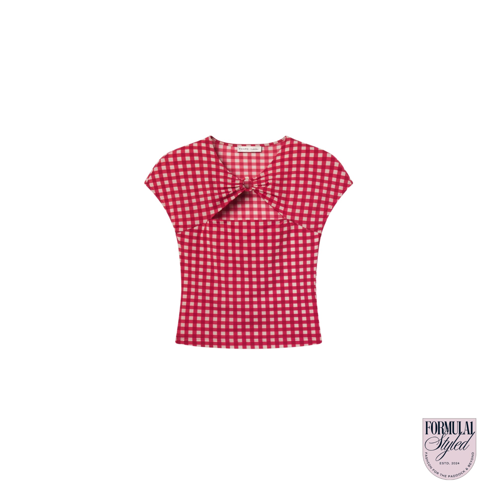 Frame Casino Gingham Top