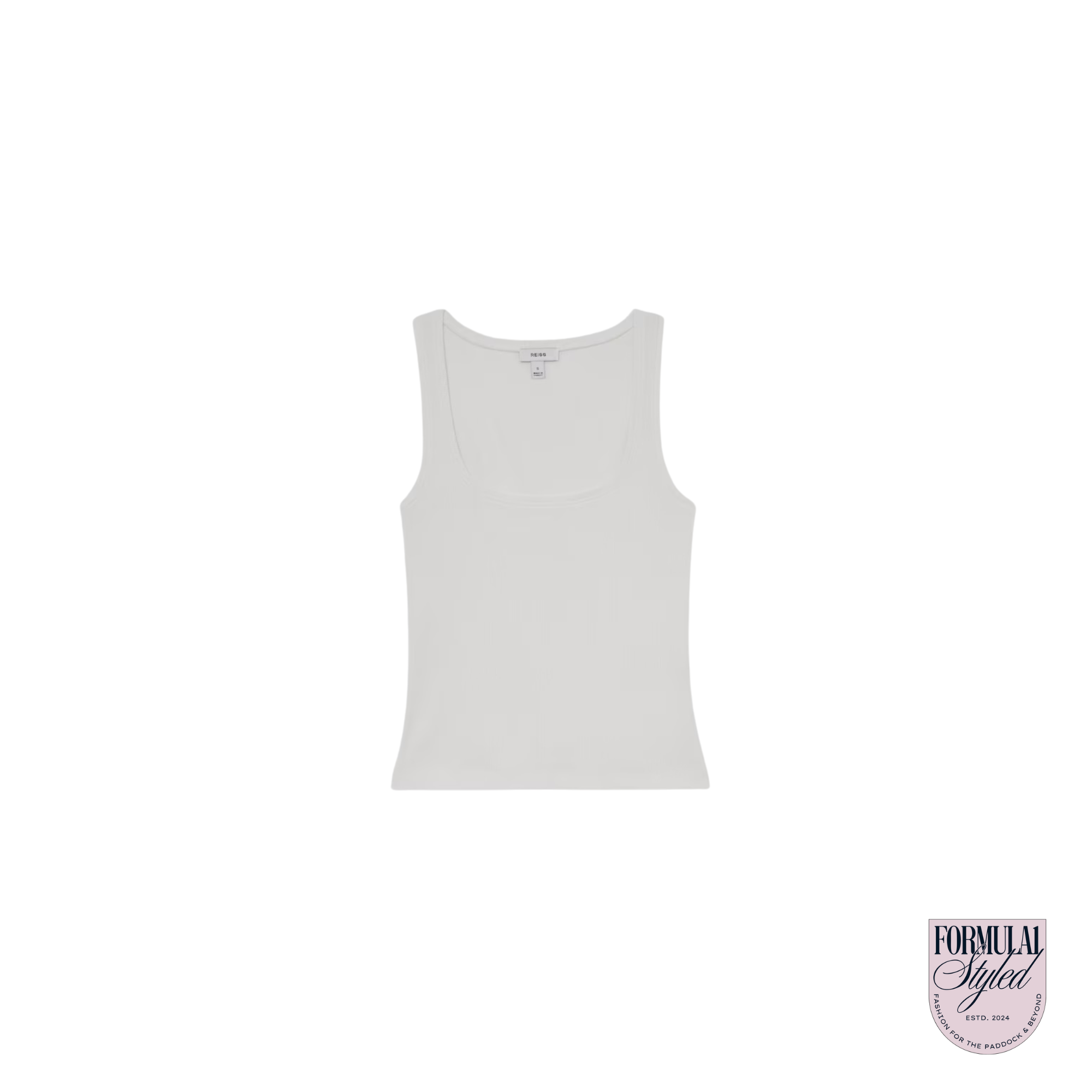 Reiss Riva Square Neck Tank Top