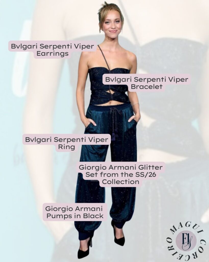 Magui Corceiro in Giorgio Armani at the Premiere of Todo Lo Que Nunca Fuimos
