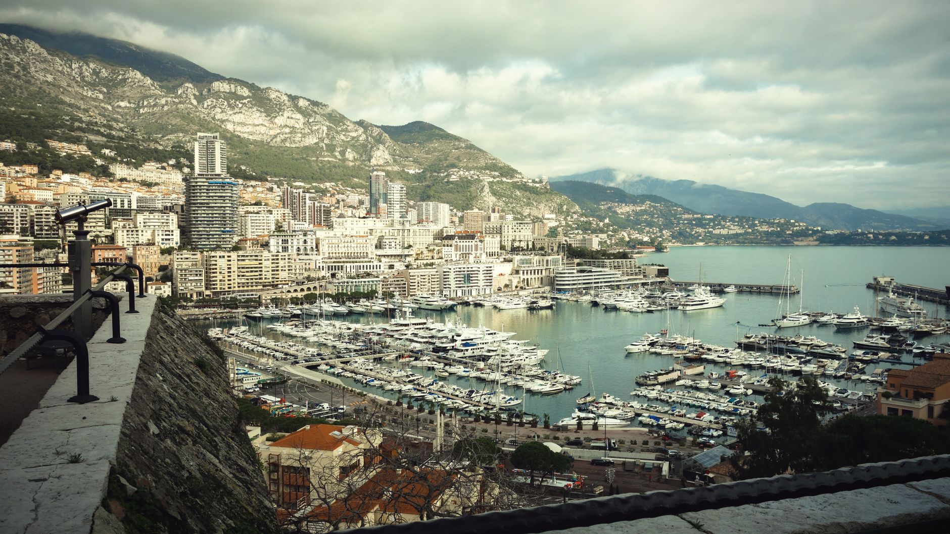 cityscape of coastal city near sea