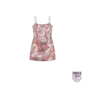 La Fuori Poised Pink Floral Dress