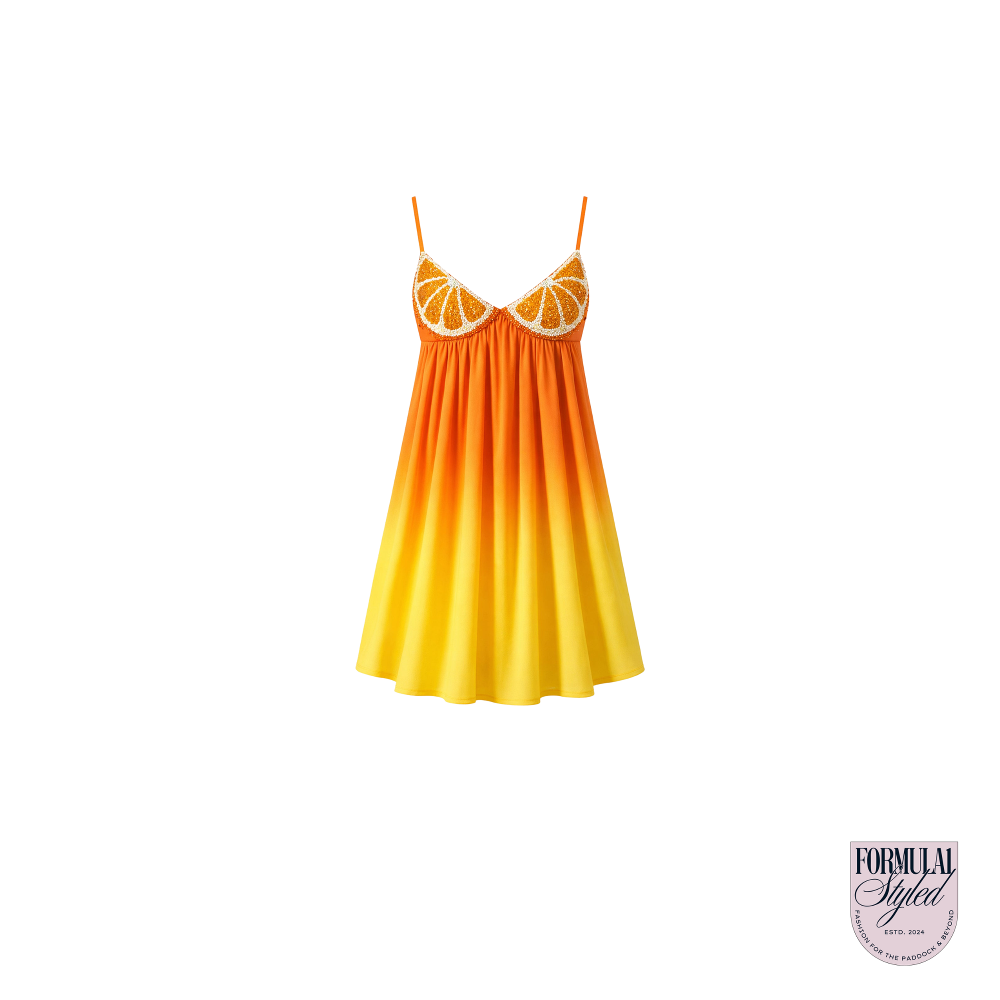 Leslie Amon Citrus Mini Dress